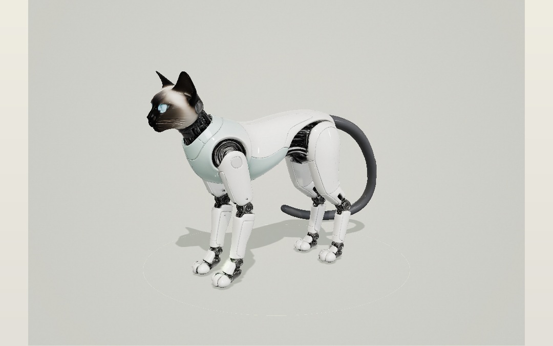 Pearl white bionic cat